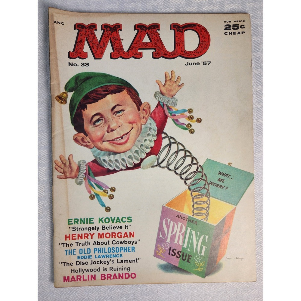 MAD Magazine‎ #33 June 1957 Comics Satire Very Fine